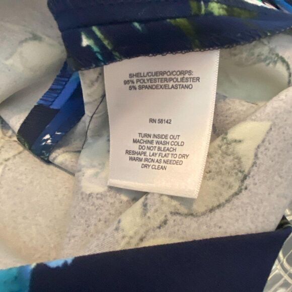 Maggy London Blue Green Floral Dress Size *8 Pictured - Picture 6 of 6